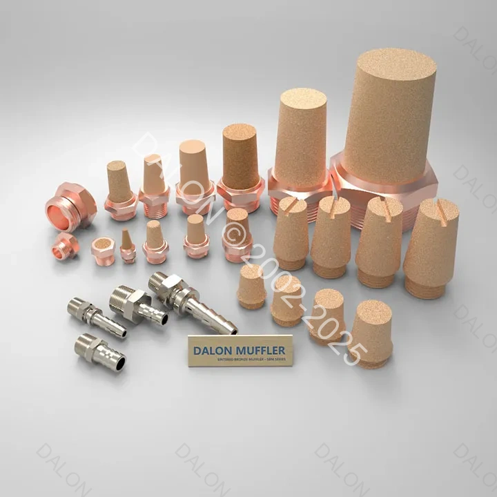  porous bronze pneumatic muffler - SINTERED BRONZE MUFFLER TYPE D 1" BSP