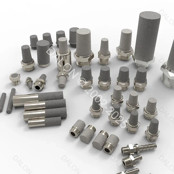  1/8 BSP male thread sintered metal 316L filter - STEEL FILTER CARTRIDGE 6X10X18 80MICRON