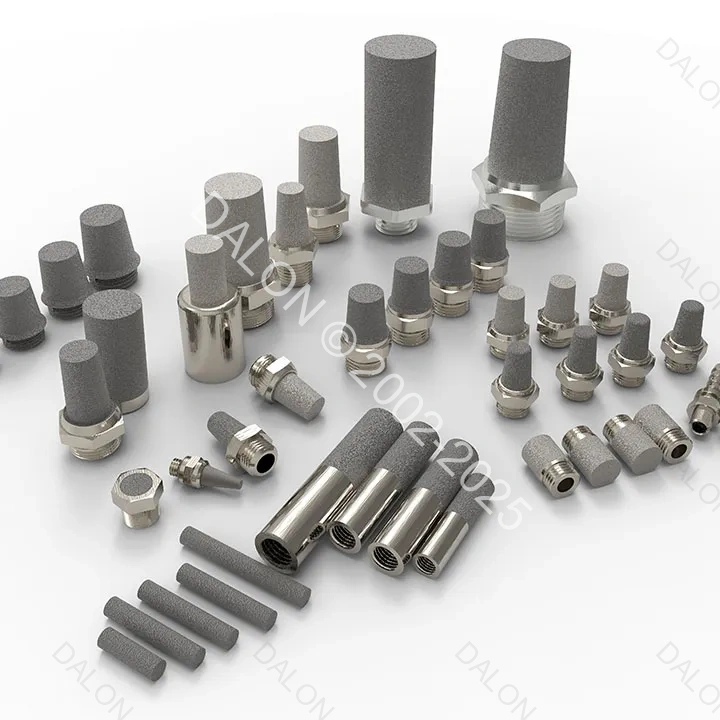  G 1/8 male thread sintered SS316 powder cap filter - STEEL FILTER CARTRIDGE 6X10X18 80MICRON